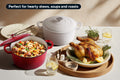 Ovela 5.6L Cast Iron Round Casserole (Red)