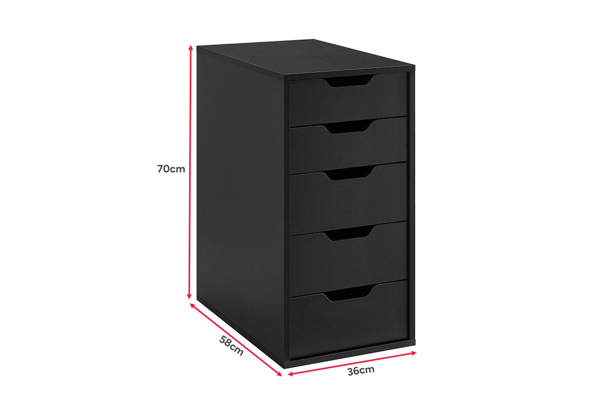 Ovela Alice Office Drawers (Black)