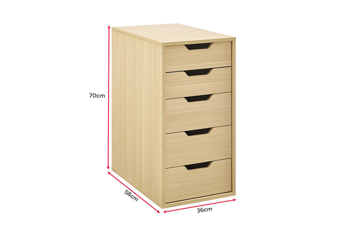 Ovela Alice Office Drawers (Natural)