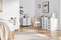 Ovela Alice Wide Mobile Office Drawers (White)