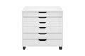 Ovela Alice Wide Mobile Office Drawers (White)