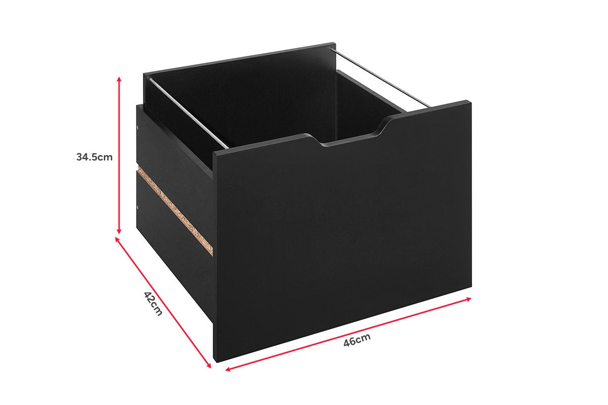 Ovela Alice Mobile Filing Cabinet (Black)
