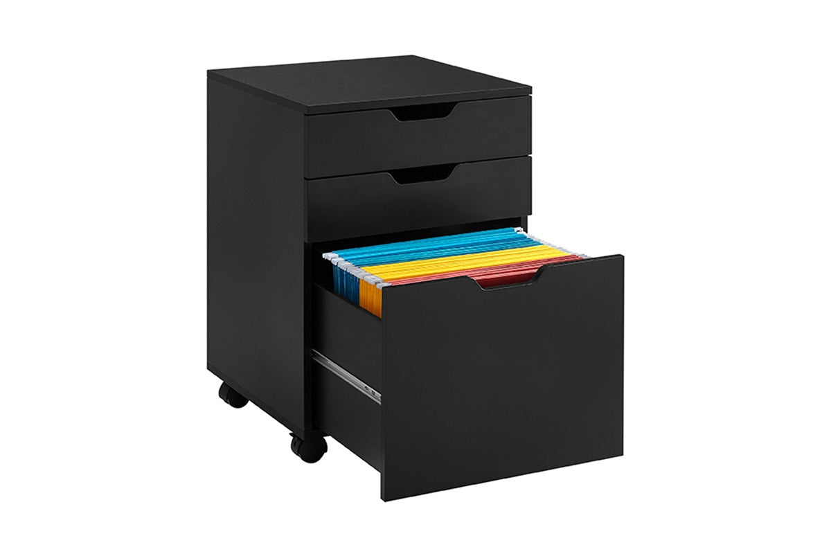 Ovela Alice Mobile Filing Cabinet (Black)
