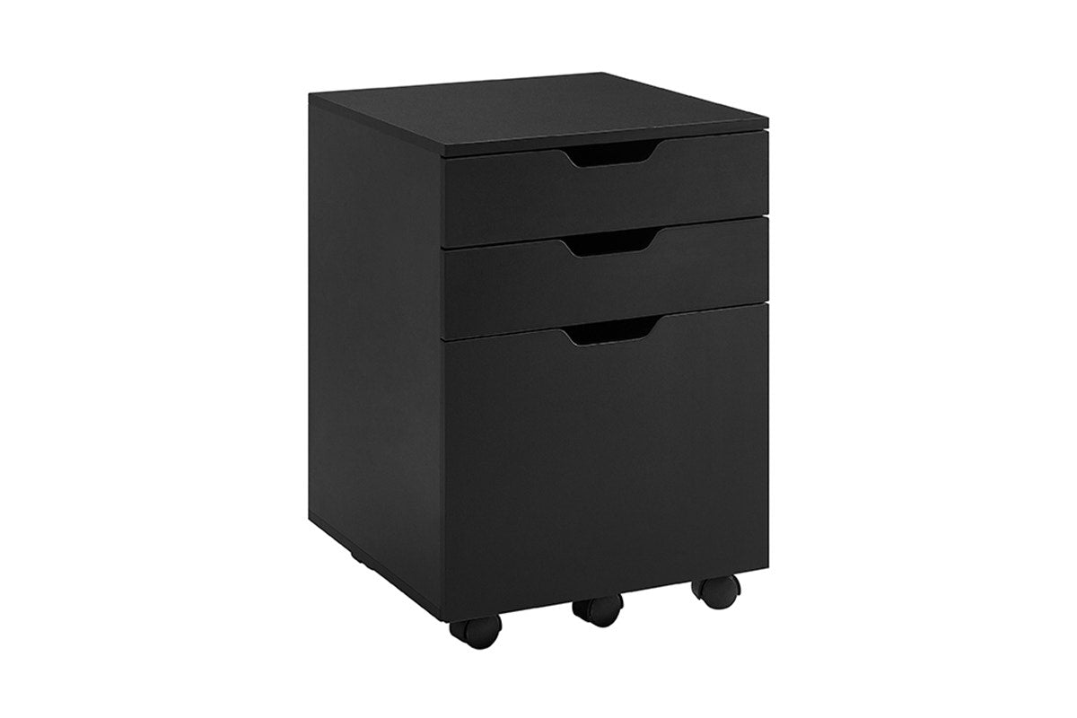 Ovela Alice Mobile Filing Cabinet (Black)
