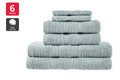 Ovela Avalon 6 Piece 100% Cotton Towel Set (Soft Teal)