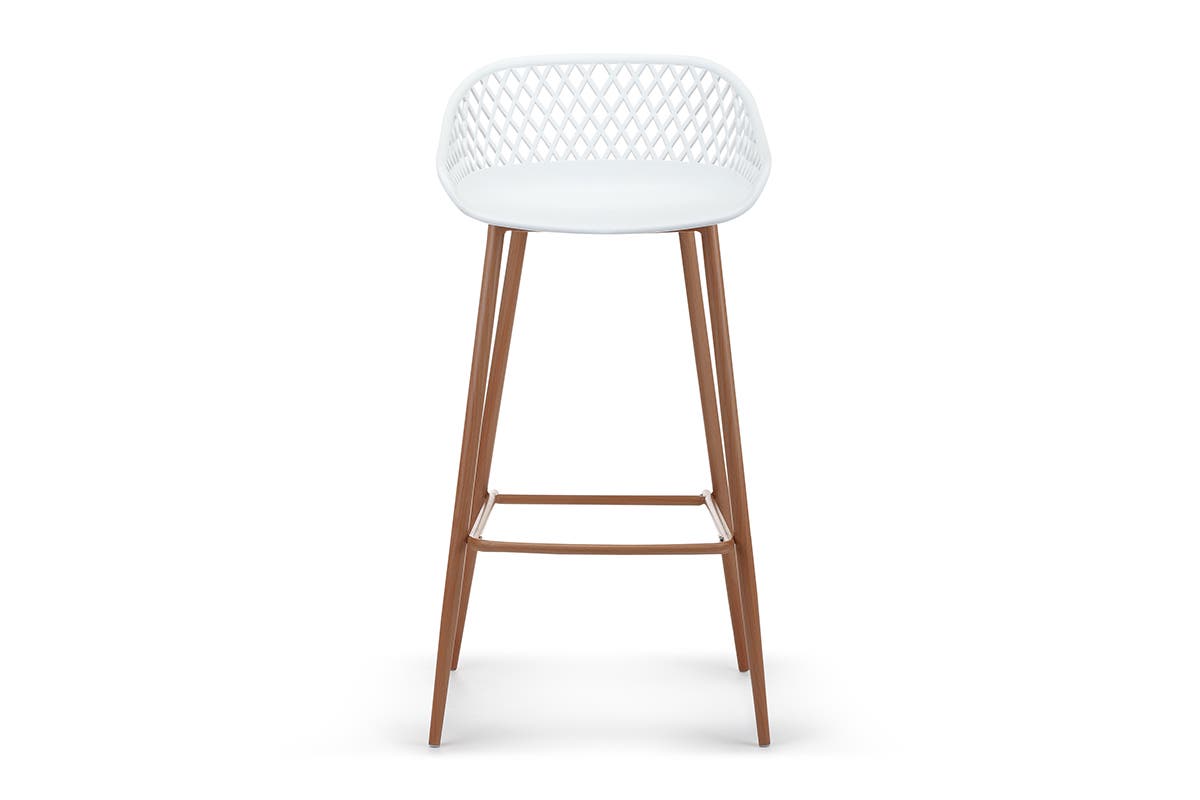 Ovela Set of 2 Leerdam Bar Stools (White)