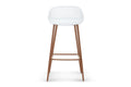 Set of 2 Ovela Leerdam Bar Stools (White)