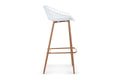 Set of 2 Ovela Leerdam Bar Stools (White)