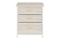 Ovela 3 Drawer Nightstand Bedside Table - Wood Grain White Oak - SuperSaverAU - view 2