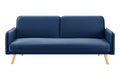 Ovela Chelsea 3 Seater Velvet Sofa Bed (Navy)