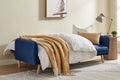 Ovela Chelsea 3 Seater Velvet Sofa Bed (Navy)