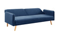 Ovela Chelsea 3 Seater Velvet Sofa Bed (Navy)