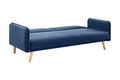 Ovela Chelsea 3 Seater Velvet Sofa Bed (Navy)