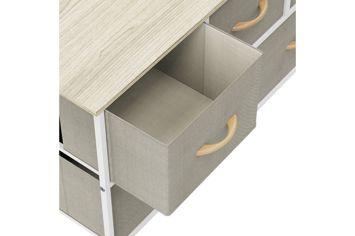 Ovela 5 Drawer Storage Chest (Beige)