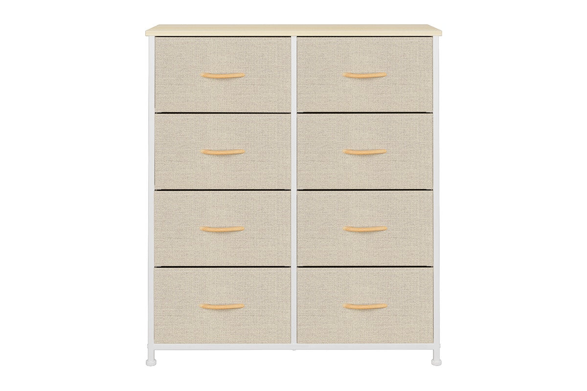 Ovela 8 Drawer Storage Chest (Beige)