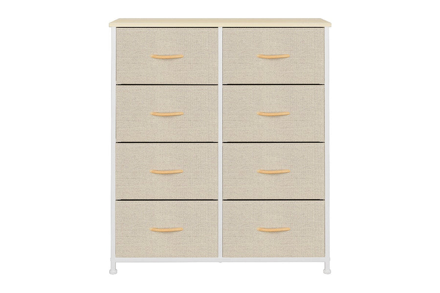 Ovela 8 Drawer Storage Chest (Beige)