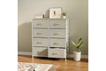 Ovela 8 Drawer Storage Chest (Beige)
