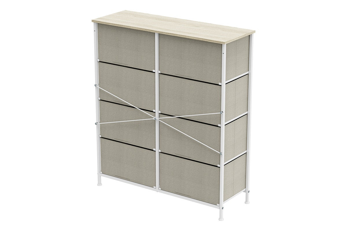 Ovela 8 Drawer Storage Chest (Beige)