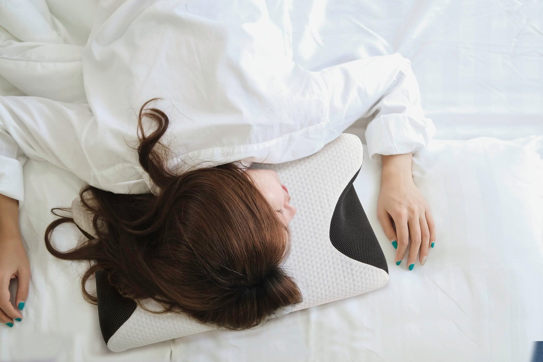 Ovela Ergonomic Cervical Neck Pillow for Snore Relief - SuperSaverAU - view 13