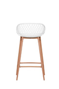 Ovela Set of 2 Leerdam Counter Stools (White)