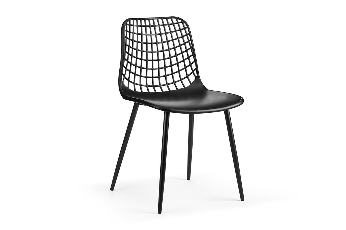 Ovela Set of 2 Leerdam Dining Chairs (Black)