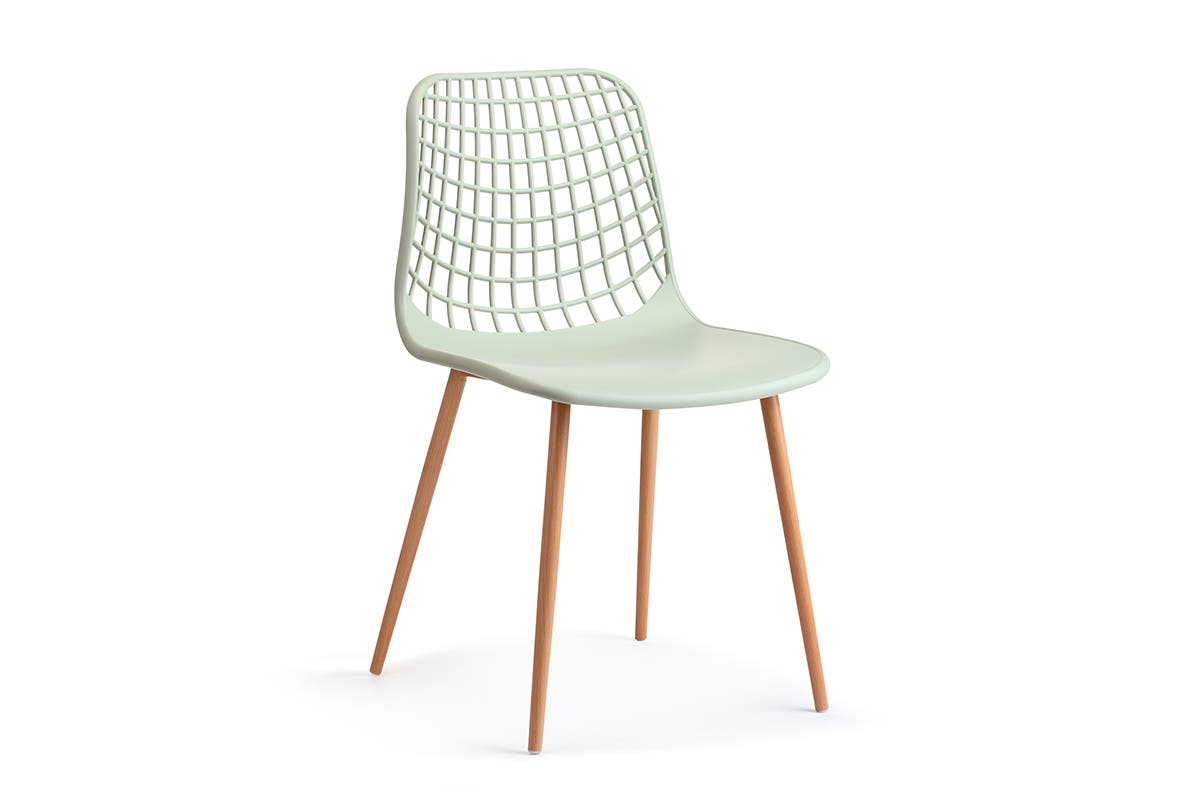 Ovela Set of 2 Leerdam Dining Chairs (Pastel Green)