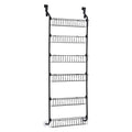 Artiss 6-Tier Over Door Storage Hanger with Steel Frame - Black