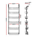 Artiss 6-Tier Over Door Storage Hanger with Steel Frame - Black