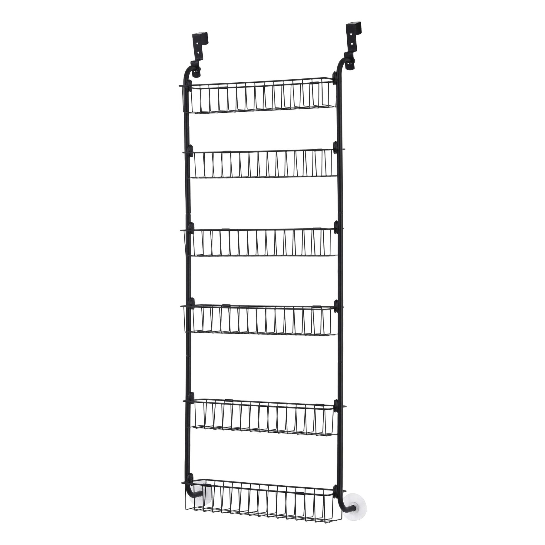 Artiss 6-Tier Over Door Storage Hanger with Steel Frame - Black