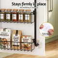 Artiss 6-Tier Over Door Storage Hanger with Steel Frame - Black