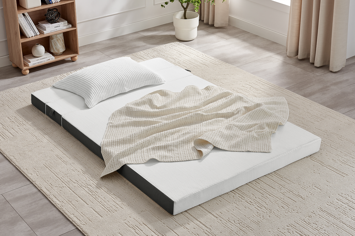 Ovela Folding Sofa Bed Mattress (White, Double)