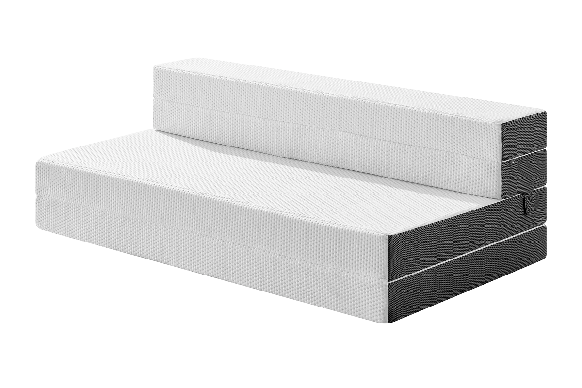 Ovela Folding Sofa Bed Mattress (White, Double)