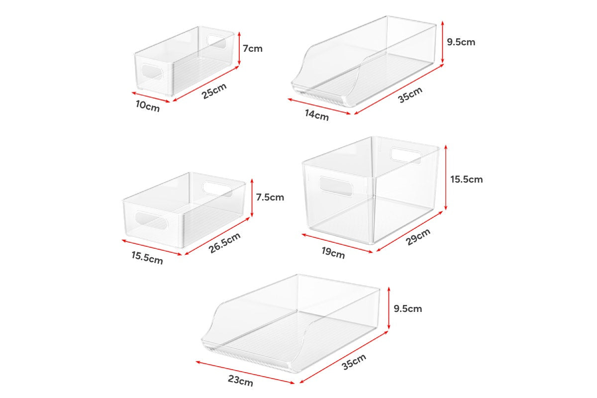 Ovela 10 Piece Fridge Storage Organisers