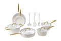 Ovela 9 Piece Non-Stick Ceramic Cookware Set with Utensils