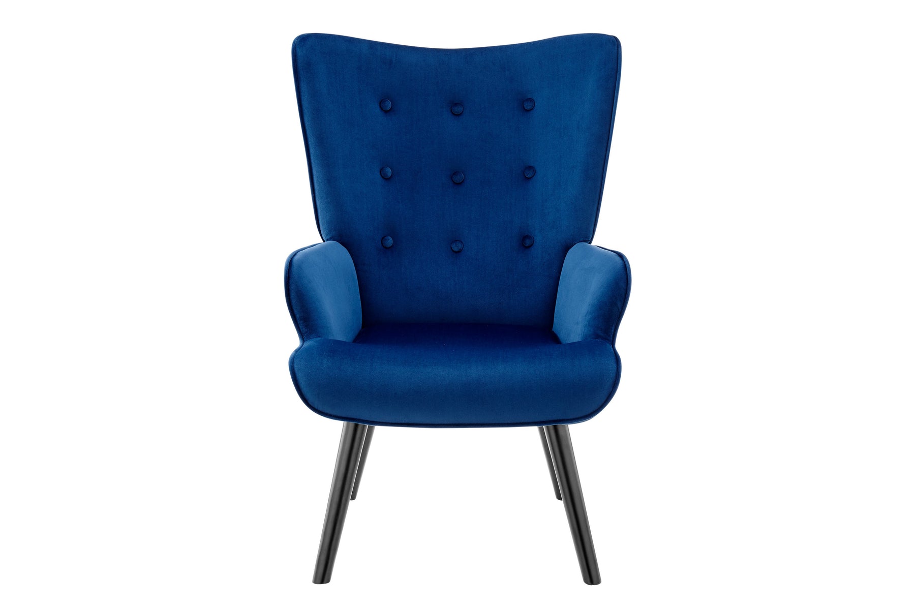 Ovela Henry High Back Armchair (Blue Velvet)