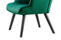 Ovela Henry High Back Armchair Green Velvet - SuperSaverAU - view 3