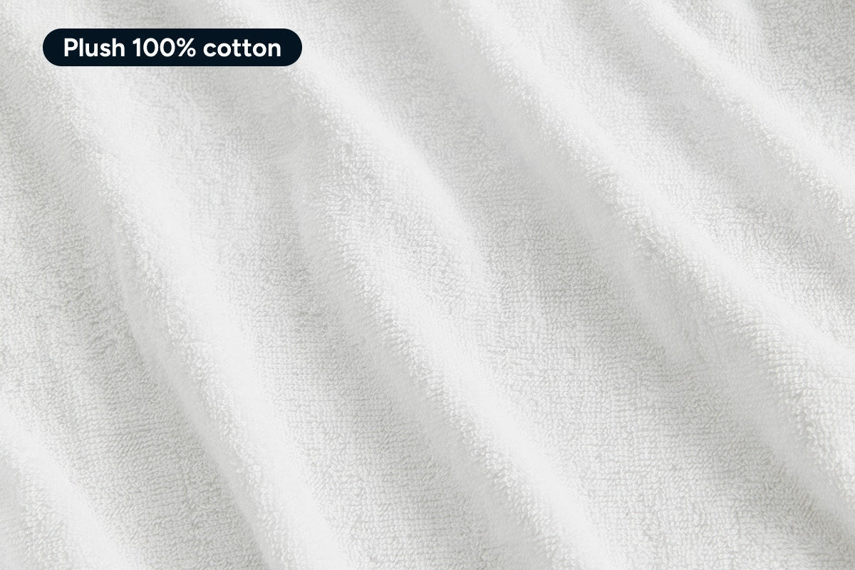 Ovela Hotel-Quality Terry Towelling Bath Robe (Size S/M, White)