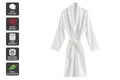 Ovela Hotel-Quality Terry Towelling Bath Robe (Size L/XL, White)