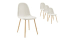 Set of 4 Ovela Lucas Dining Chairs (Beige)
