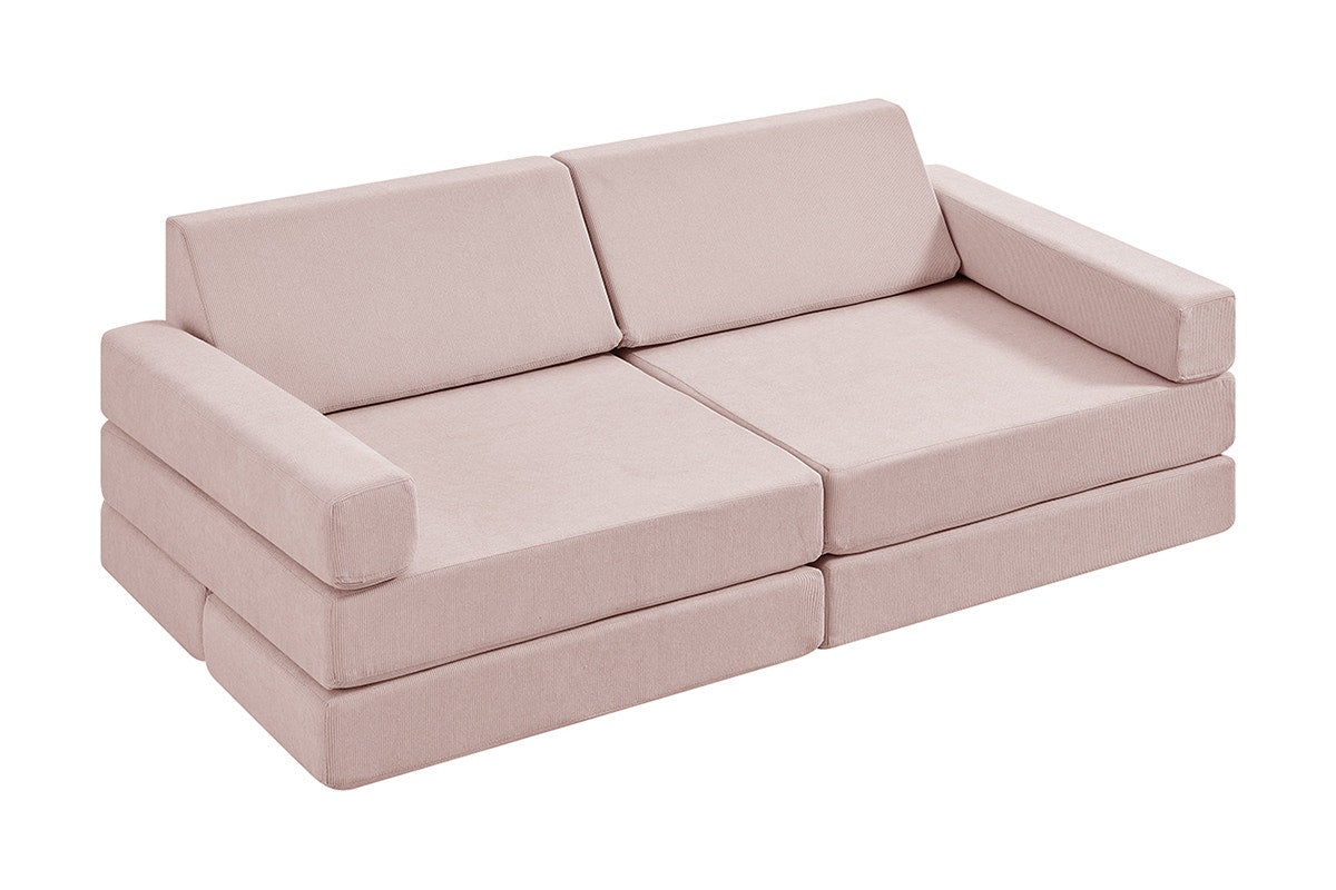 Ovela 14 Piece Modular Double Kids Play Sofa (Pink)