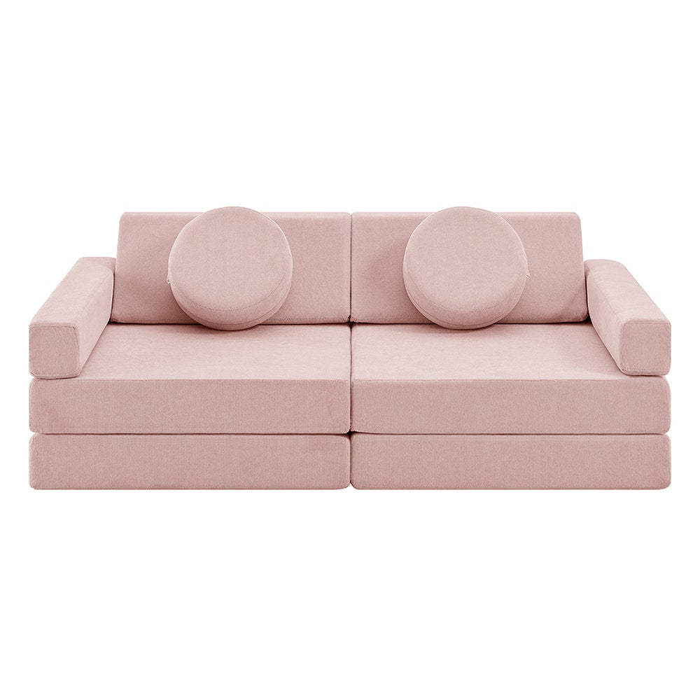 Ovela 14 Piece Modular Double Kids Play Sofa (Pink)