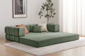 Ovela Mia 3 Seater Corduroy Compressed Sofa Bed (Green)