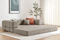 Ovela Mia 3 Seater Corduroy Compressed Sofa Bed (Sand)