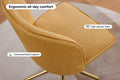 Ovela Monty Velvet Office Chair (Mustard)
