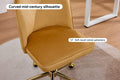 Ovela Monty Velvet Office Chair (Mustard)