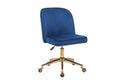 Ovela Monty Velvet Office Chair (Navy)