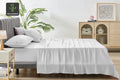 Ovela 100% Natural Bamboo Bed Sheet Set (White, Double)