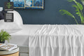 Ovela 100% Natural Bamboo Bed Sheet Set (White, Double)