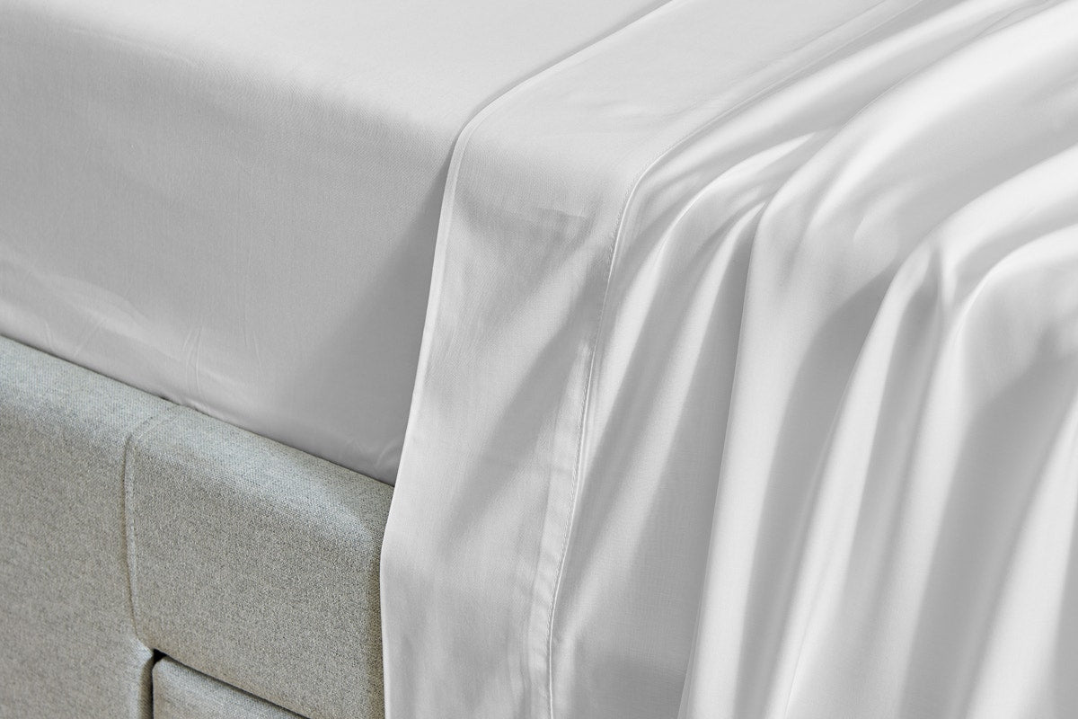 Ovela 100% Natural Bamboo Bed Sheet Set (White, Double)