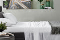 Ovela 100% Natural Bamboo Bed Sheet Set (White, King Single)